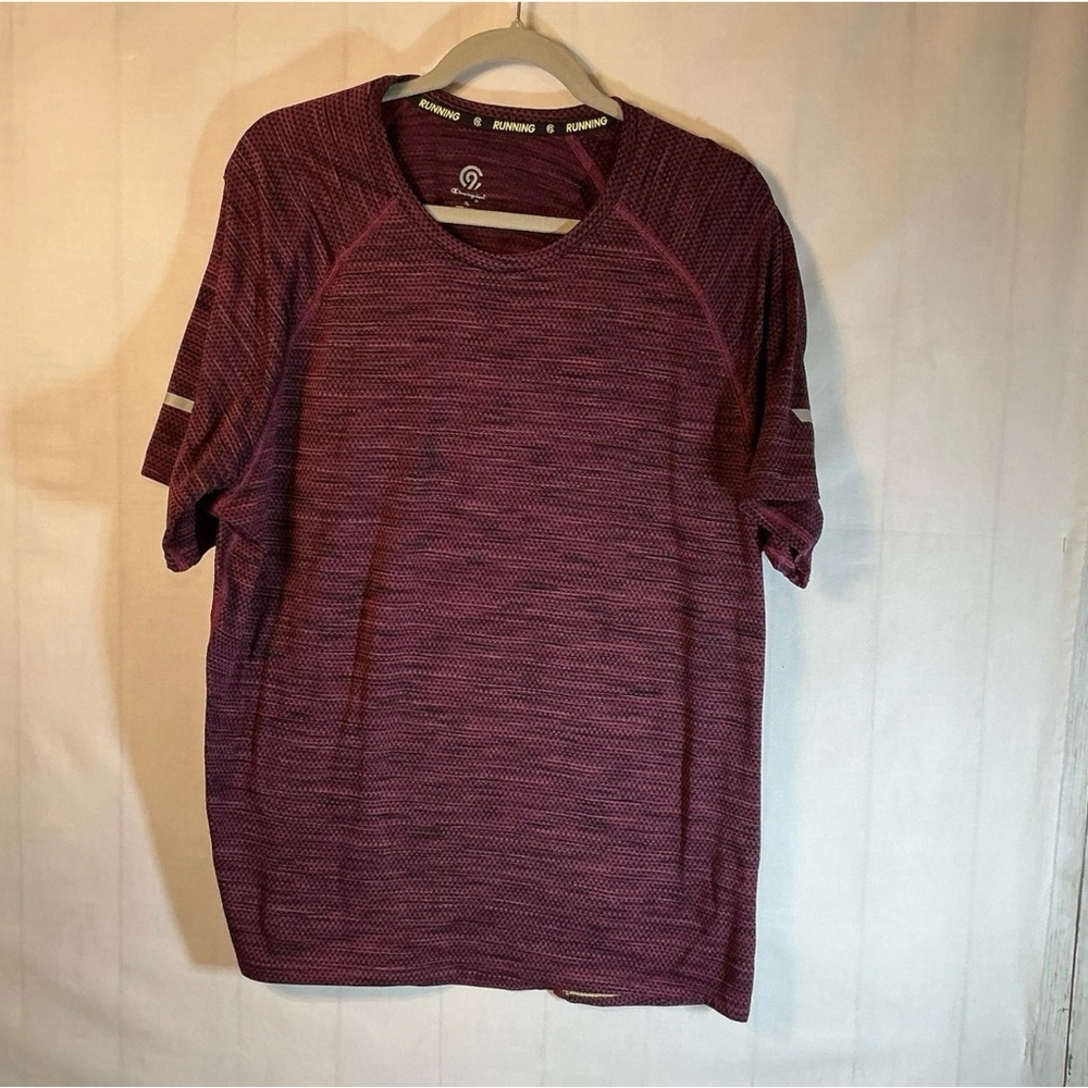 Champion Men's Maroon Short Sleeve Tee